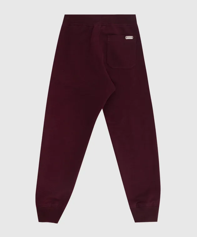 Stefano Ricci Joggers bordeaux per bambini KY01008P3PY19499