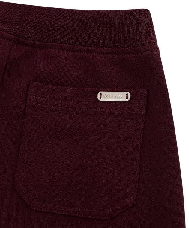 Stefano Ricci Joggers bordeaux per bambini KY01008P3PY19499