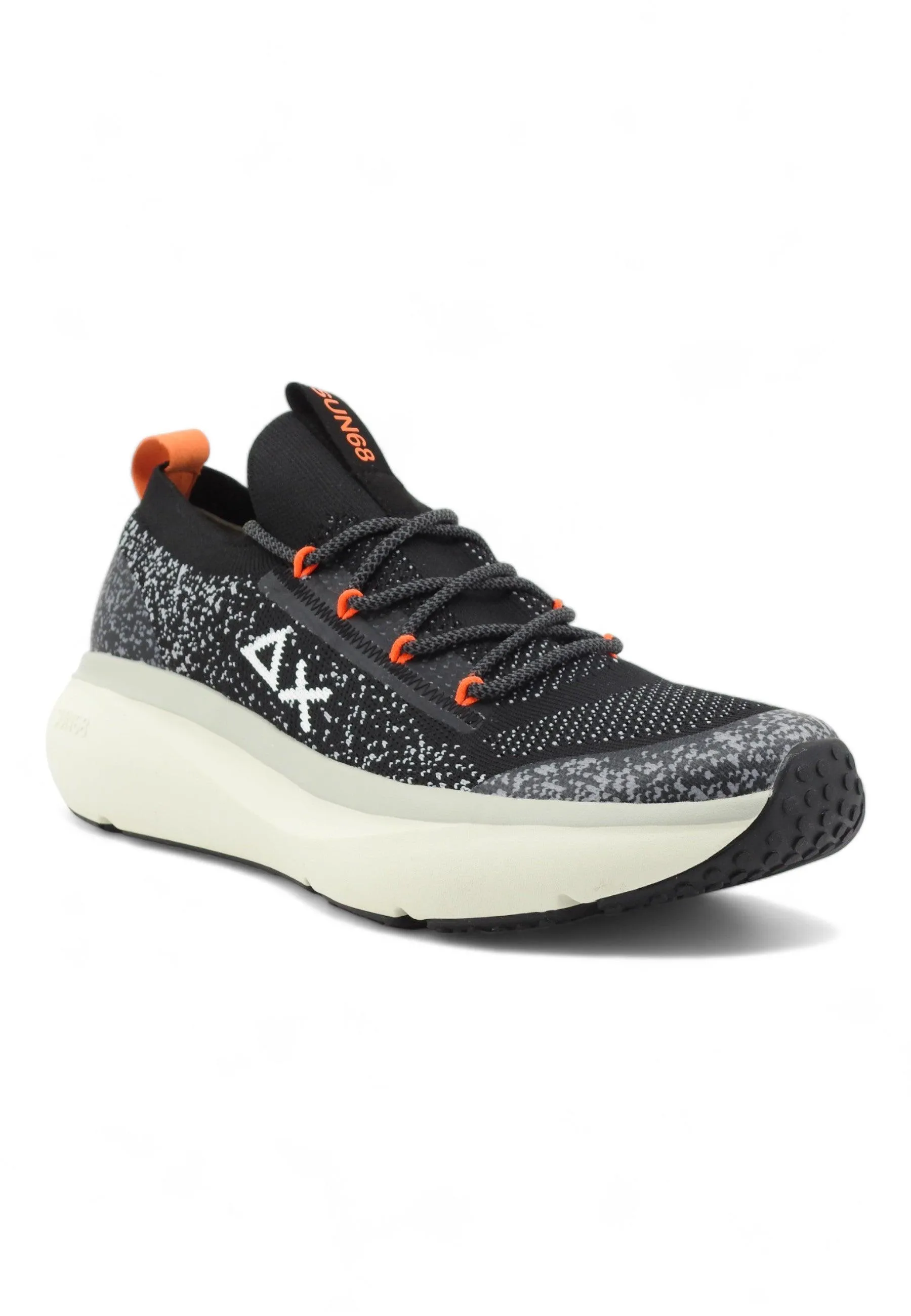 SUN68 Jupiter Knit Sneaker Uomo Nero Z34127