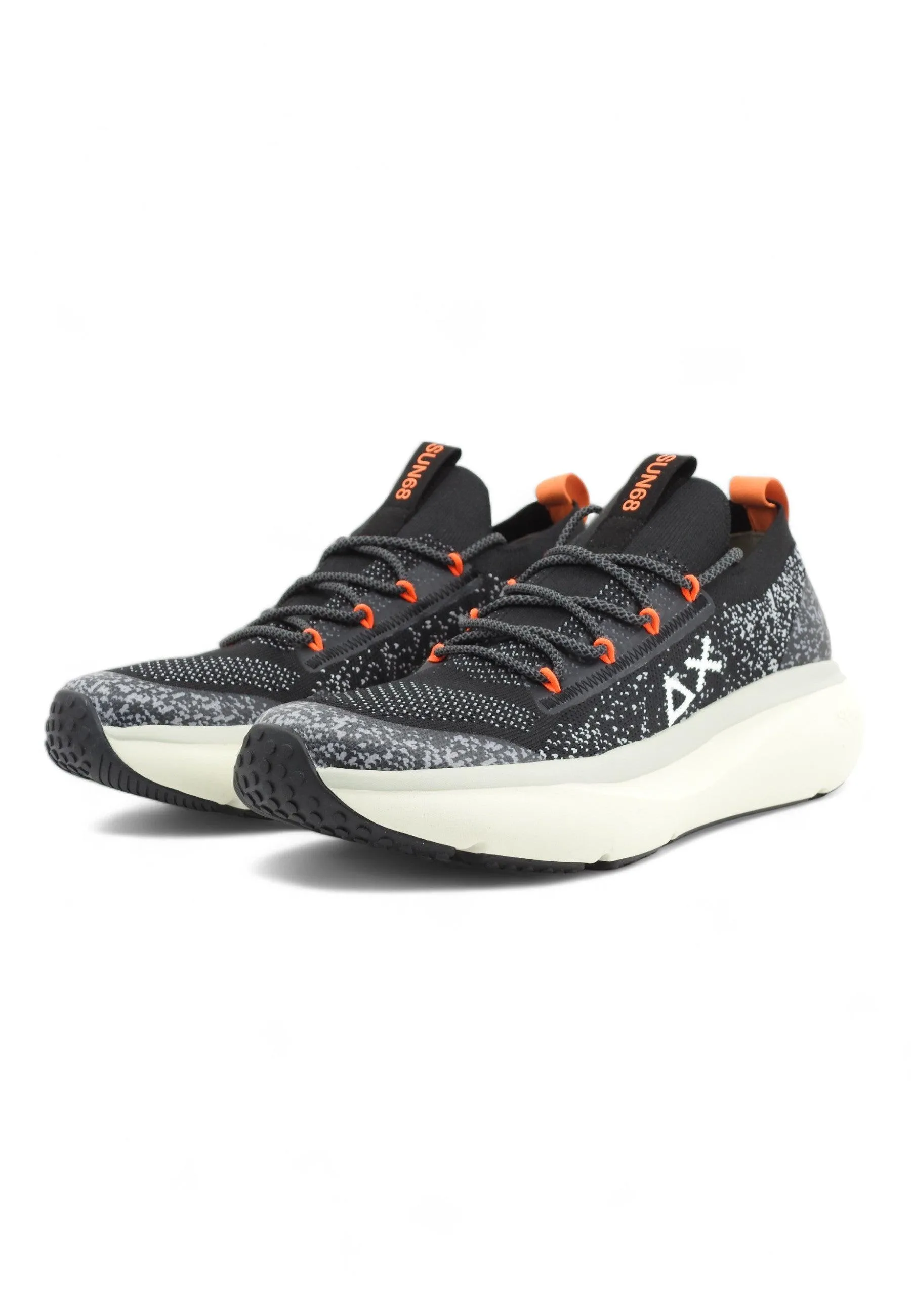 SUN68 Jupiter Knit Sneaker Uomo Nero Z34127