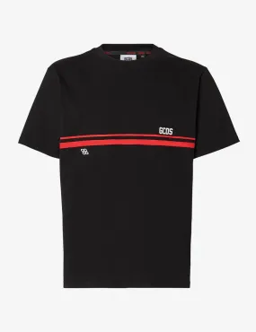 T-Shirt Low Logo Band Regular Nero