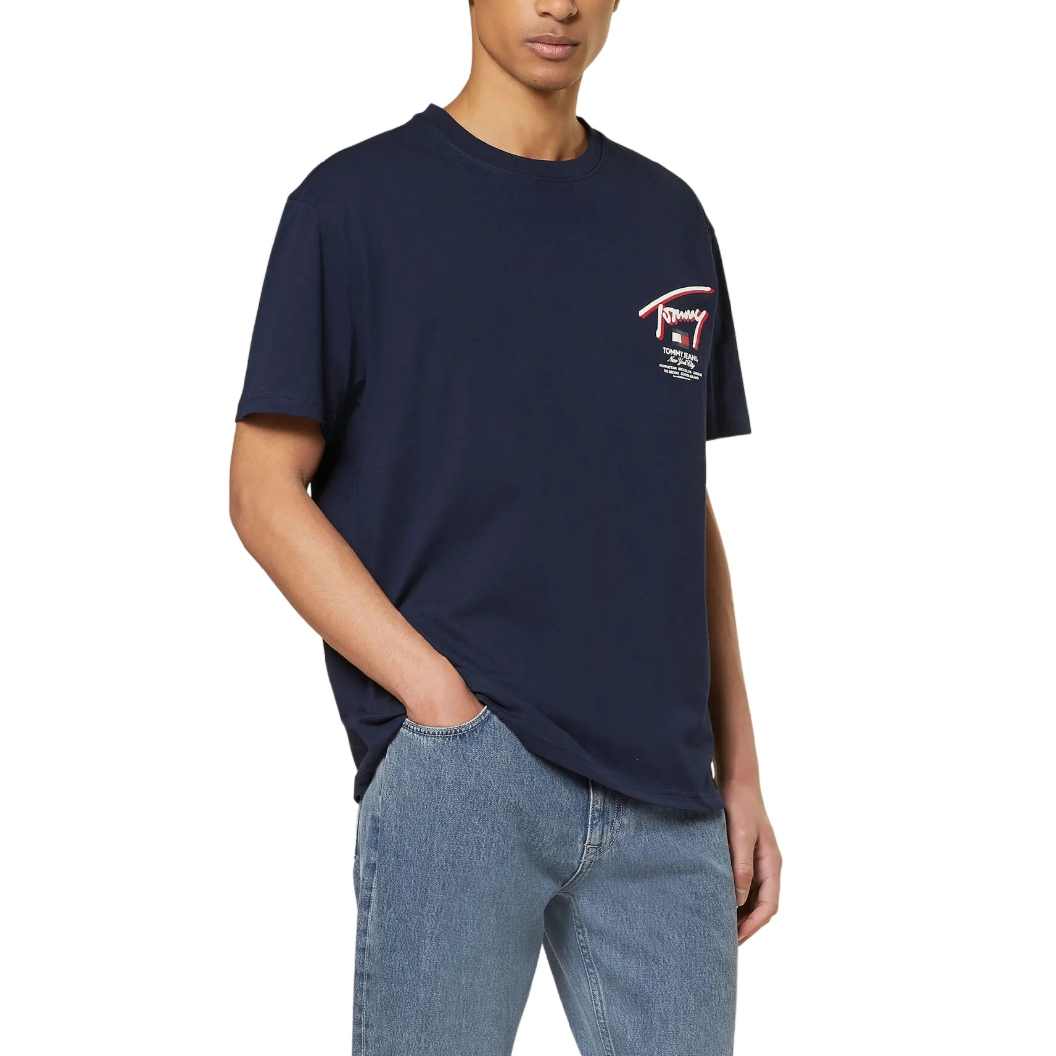 T-shirt Tommy Jeans con logo sul retro