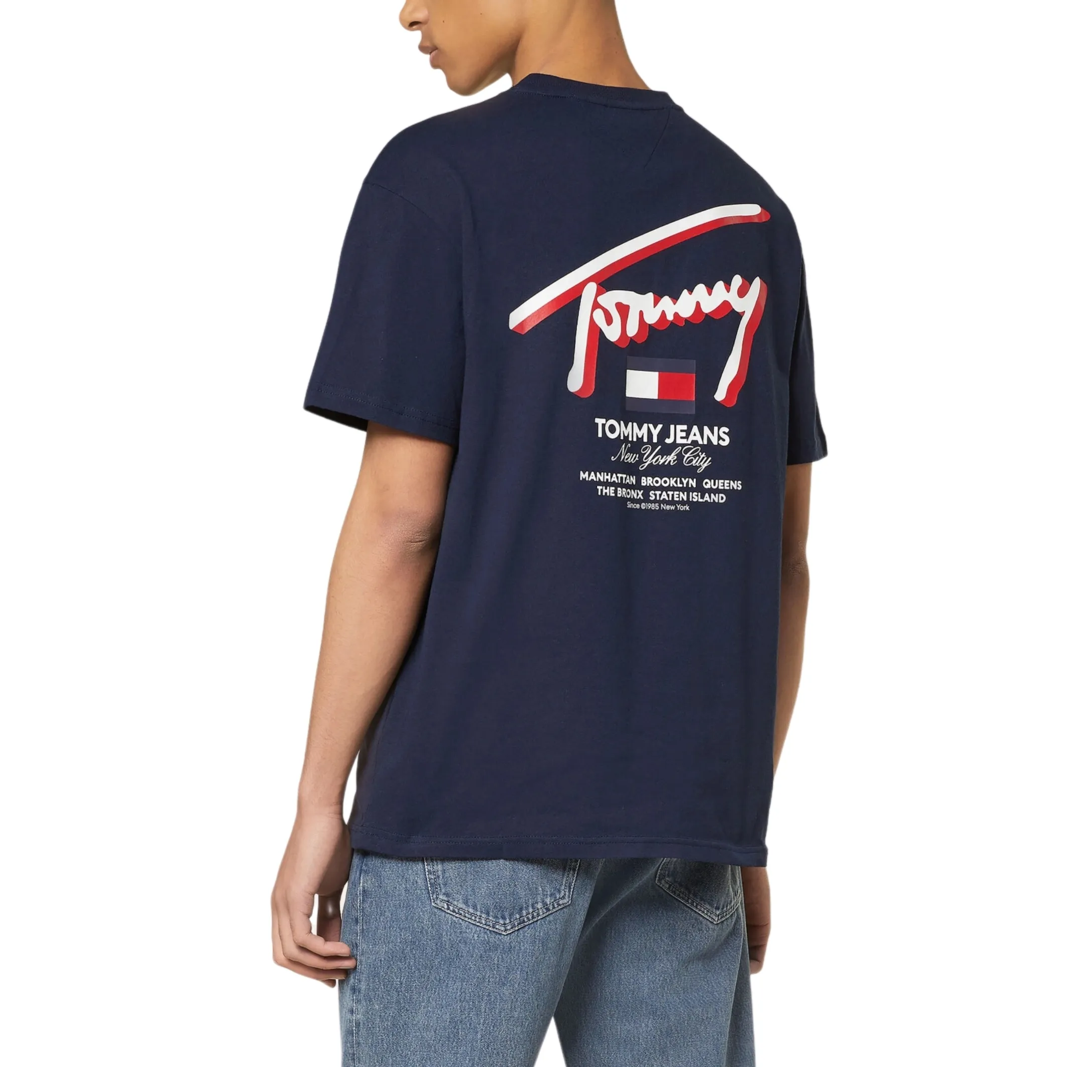 T-shirt Tommy Jeans con logo sul retro