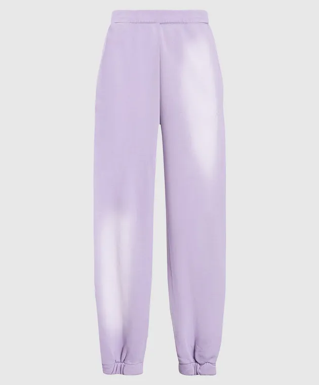 The Attico Joggers viola effetto consumato Peggy 227WCP34JF02