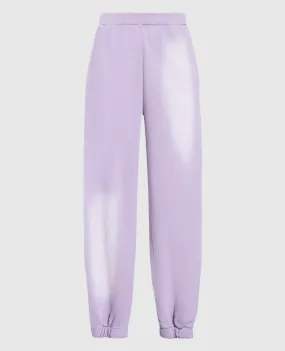 The Attico Joggers viola effetto consumato Peggy 227WCP34JF02