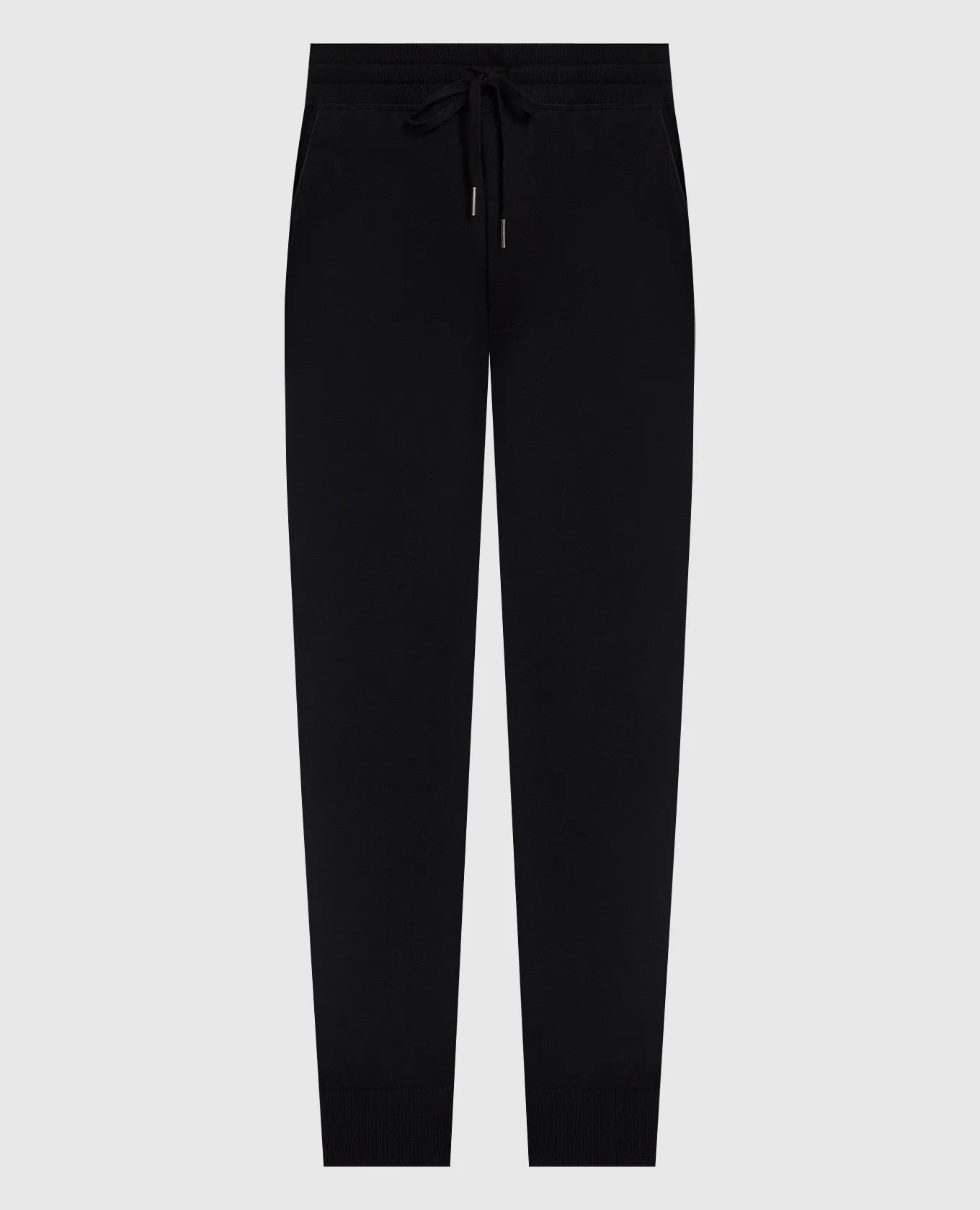 Tom Ford Joggers neri in cashmere e seta KAL002YMK015F23