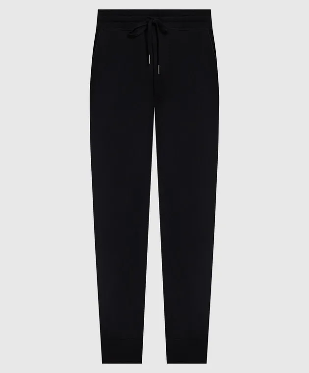 Tom Ford Joggers neri in cashmere e seta KAL002YMK015F23