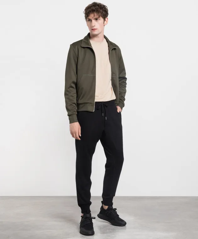 Tom Ford Joggers neri in cashmere e seta KAL002YMK015F23