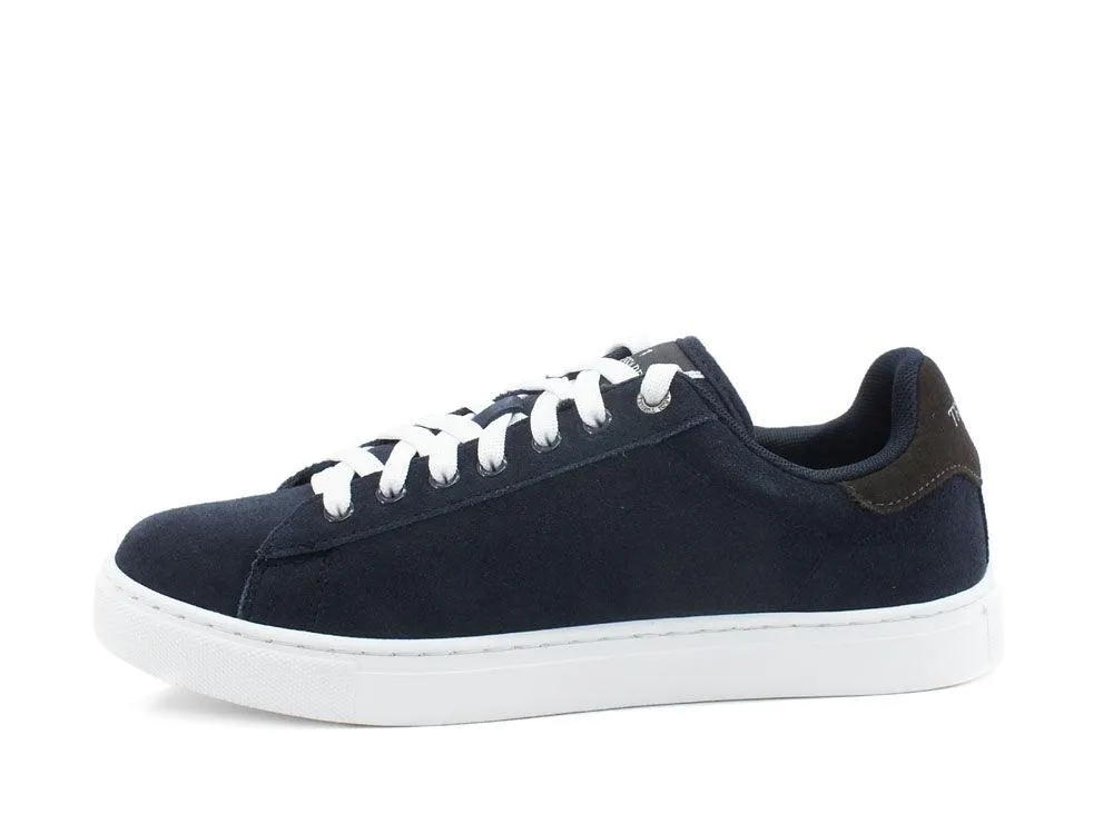 TRUSSARDI DNA Sd Real Suede Sneaker Navy Blue Ebony 77A00270