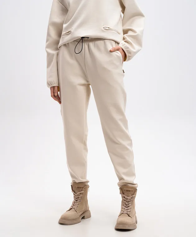 Woolrich Joggers beige con logo CFWWTR0183FRUT3865